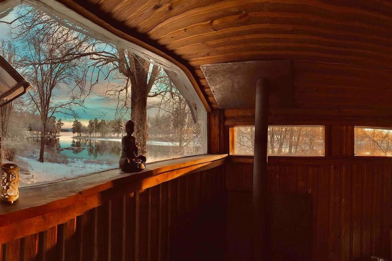 Romantic Spa Villa With Fireplace By The Lake Stjarnsund エクステリア 写真